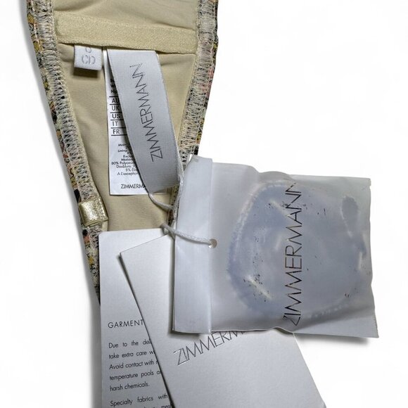 Zimmermann Strapless Freja Balconette Bikini Top US 2-4 C/D Jadore Paisley NWT - Picture 6 of 7